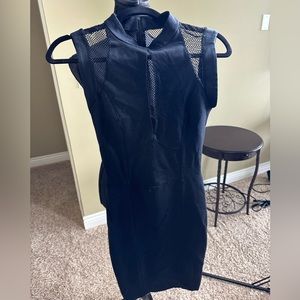 Black mesh dress